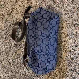 Disney Blue Patterned Clutch with Black Strap